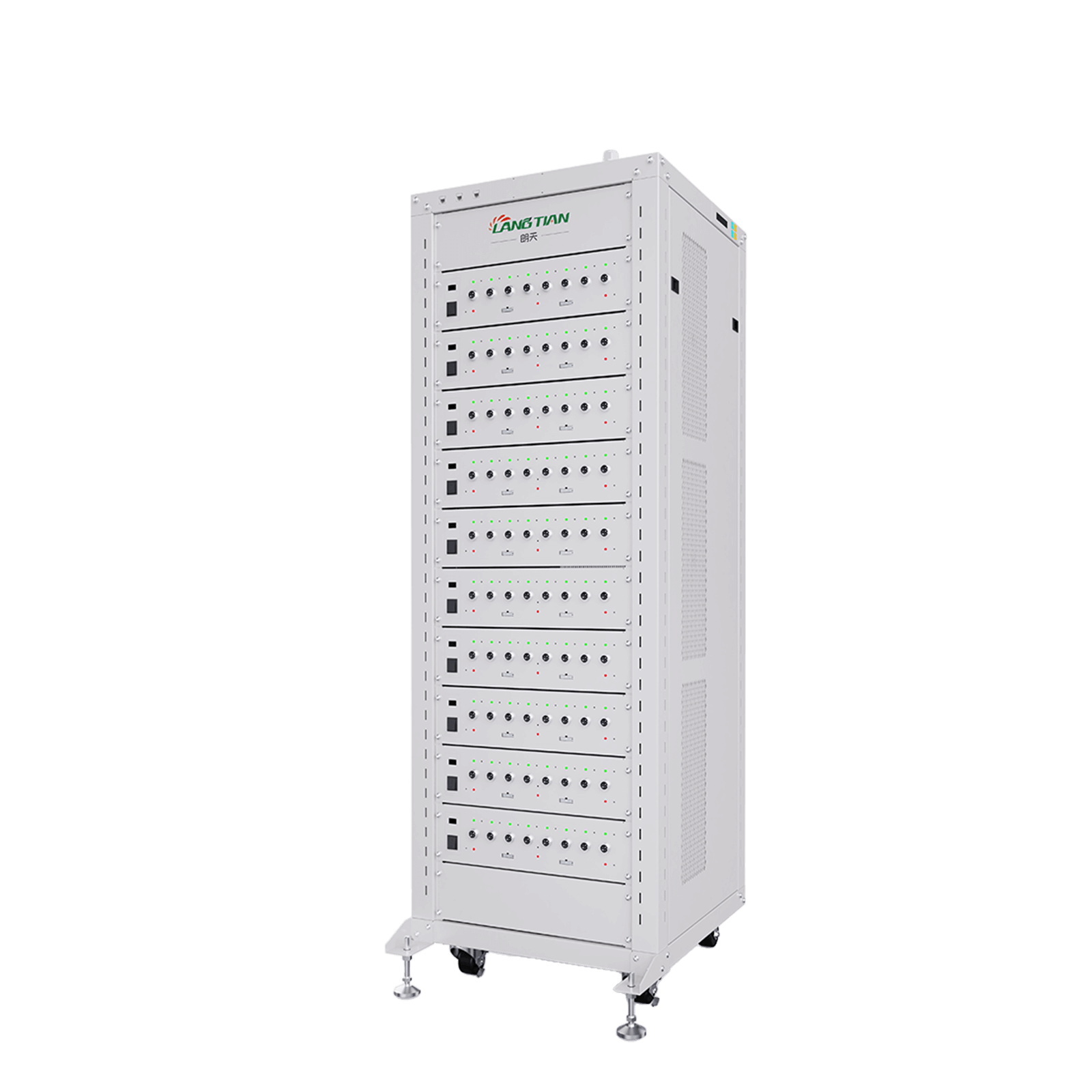 Front view of Langtian battery analyzer 12A 16-channel for battery tester