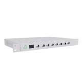Side view of   LCT-5V200mA-16CH battery testing equipment with 8 channels for coin battery