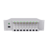 Front view of  LCT-5V6A-16CH battery analyzer with 16 channels in a modular design